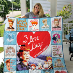 I Love Lucy show Blanket Quilt Rze2