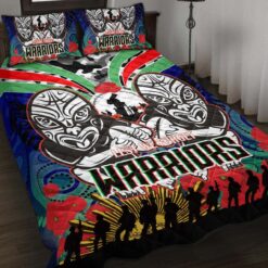 New Zealand Warriors Quilt Bedding Set Rze1