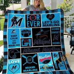 Miami Marlins Blanket Quilt MIH08