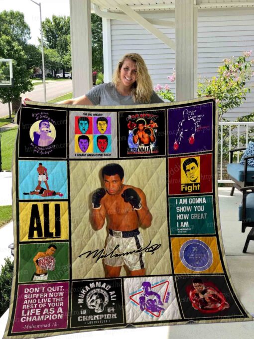 Muhammad Ali Blanket Quilt Rze2