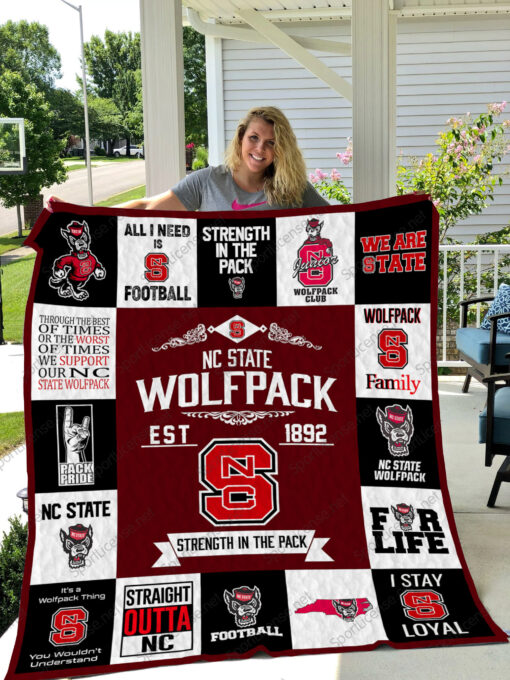 NC State Wolfpack Blanket Quilt Rze2