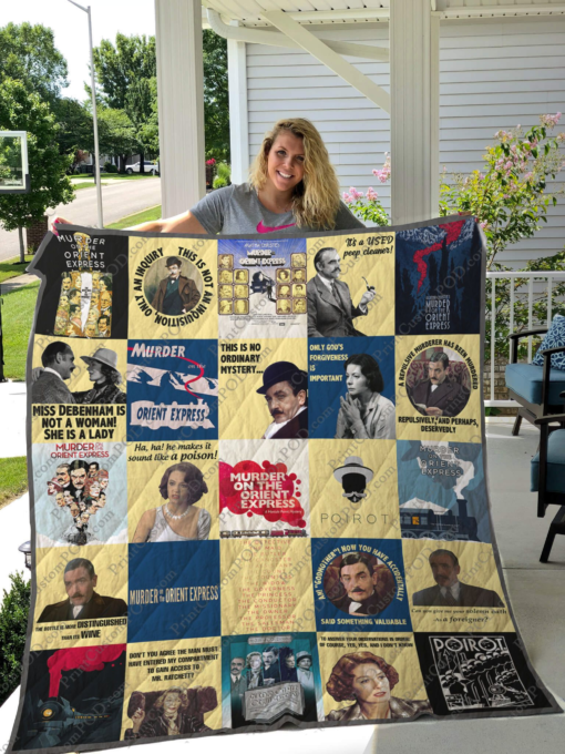 Hercule Poirot  Blanket Quilt Rze2