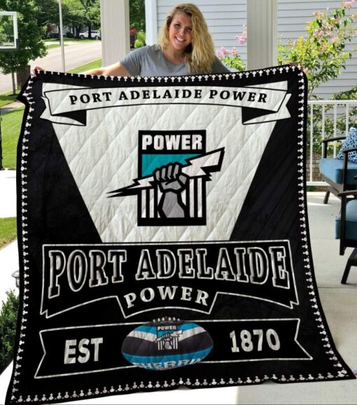 Port Adelaide Blanket Quilt Rze2