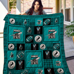 Port Adelaide Quilt Blanket Quilt Rze2
