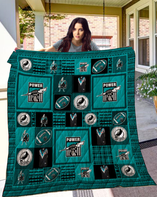 Port Adelaide Quilt Blanket Quilt Rze2