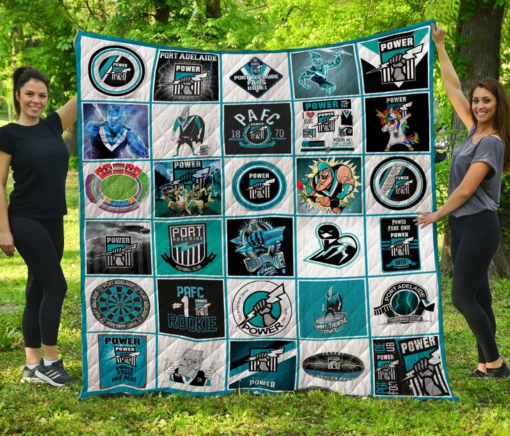 Port Adelaide lover Blanket Quilt Rze2
