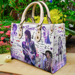 Prince Purple Leather Bag B23