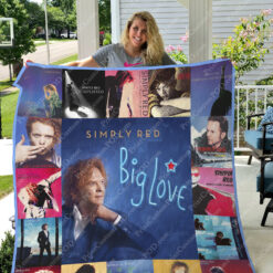 Simply Red Blanket Quilt Rze2