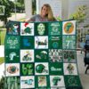 Tulane Green Wave Quilt  Blanket Quilt  Rze2