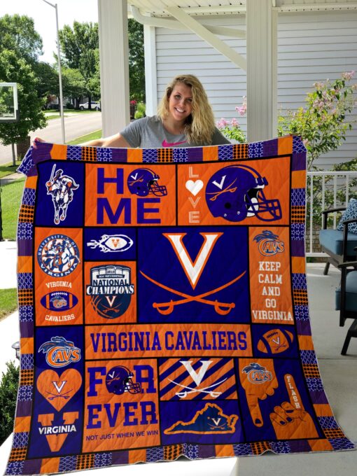 Virginia Cavalier Lover Blanket Quilt Rze2