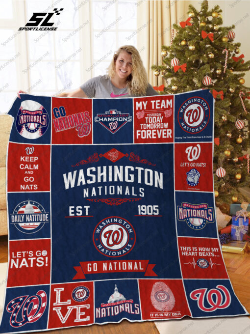 Washington Nationals Quilt  Blanket Quilt Rze2