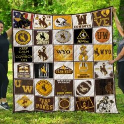 Wyoming Cowboys Blanket Quilt B20