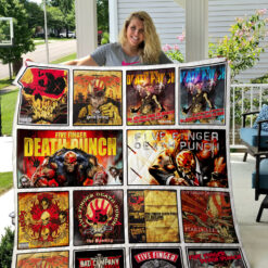 Five Finger Death Punch Blanket Quilt Rze1