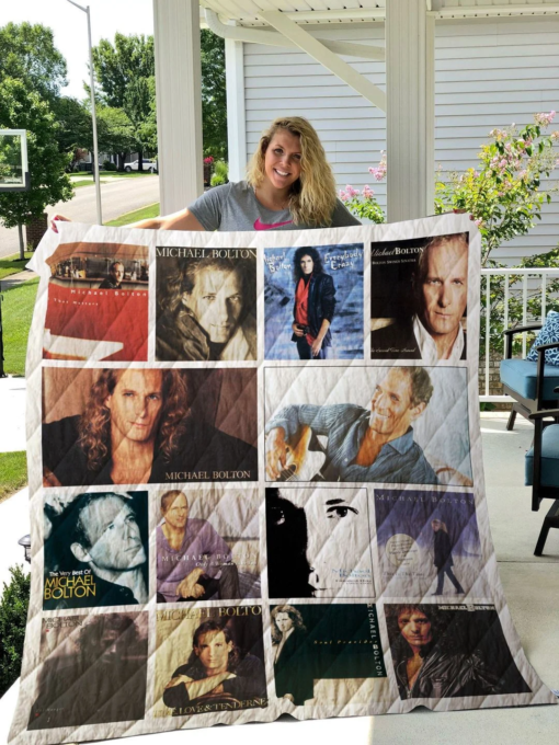Michael bolton Quilt Blanket Quilt Rze1