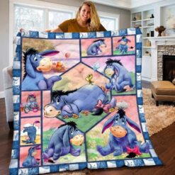 Eeyore Cute Love 1 Blanket Quilt Rze1