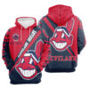Cleveland Indians Hoodie Zip Hoodie 3D Rze1