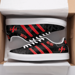 ACDC Black Red Skate Stan Smith New Shoes Rze2