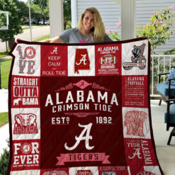 Alabama Crimson Tide Lover Blanket Quilt Rze2