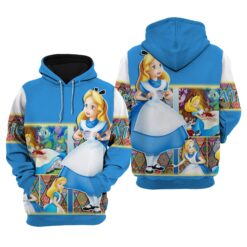 Alice in Wonderland 1 Hoodie Zip Hoodie 3D Rze1