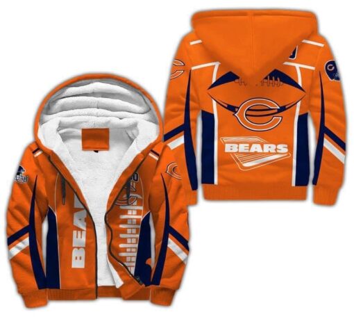 Chicago Bears Lover  Fleece Jacket Rze2
