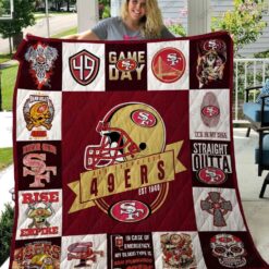 San Francisco 49ers i10 Blanket Quilt Rze1