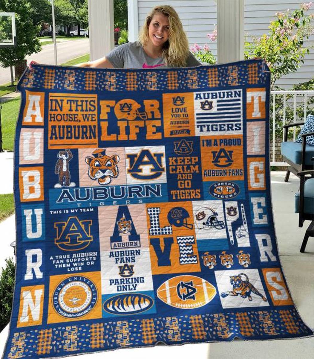 Auburn Tigers Blanket Quilt Rze1