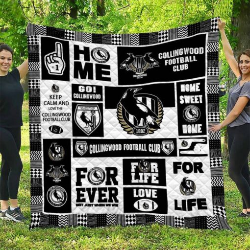bscltjl0lbfqd8834gcg Collingwood Football Club Ver 01 All Season Plus Size Quilt Blanket