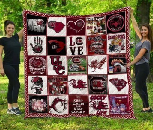 South Carolina Gamecocks 1 Blanket Quilt Rze1
