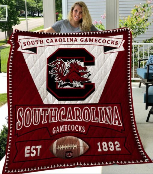 South Carolina Gamecocks 2 Blanket Quilt Rze1