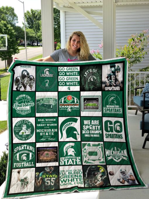 Michigan State Spartans Blanket Quilt TN