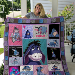 Eeyore Cute Love Blanket Quilt Rze1