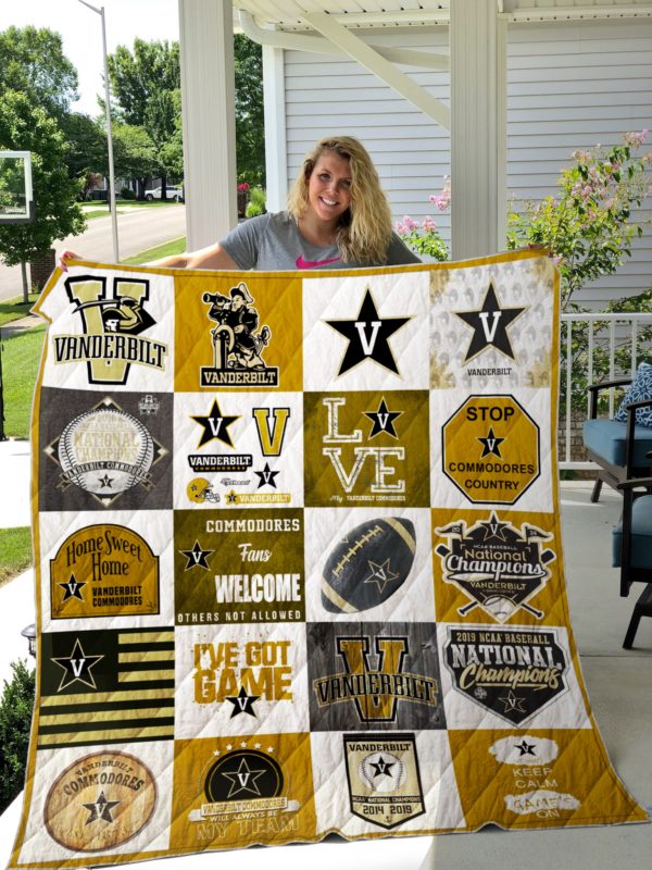 Vanderbilt Commodores Blanket Quilt Rze1