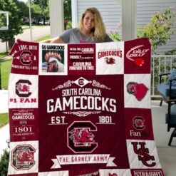 South Carolina Gamecocks Blanket Quilt Rze1