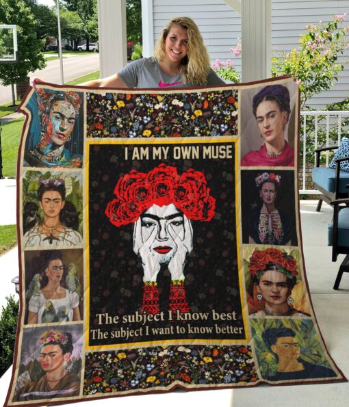 Frida Kahlo 1 Quilt Blanket Quilt Rze1