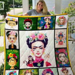 Frida Kahlo 2 Quilt Blanket Quilt B23