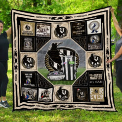 Collingwood Magpies Magpies Blanket Quilt Rze2