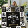 Collingwood Magpies lover Blanket Quilt Rze2