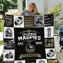 Collingwood Magpies lover Blanket Quilt Rze2