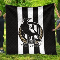 Collingwood Magpies Best Blanket Quilt Rze2
