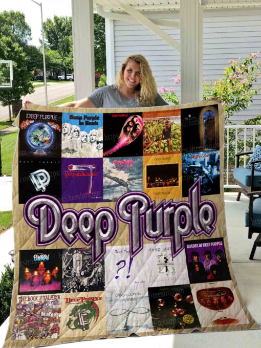 Deep Purple Lover Blanket Quilt TN