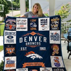 Denver Broncos Lover Quilt Blanket Rze1
