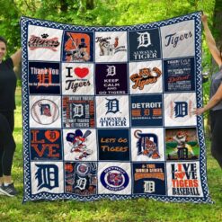 Detroit Tigers Blanket Quilt B19