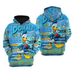 Donald Duck Hoodie Zip Hoodie 3D B21