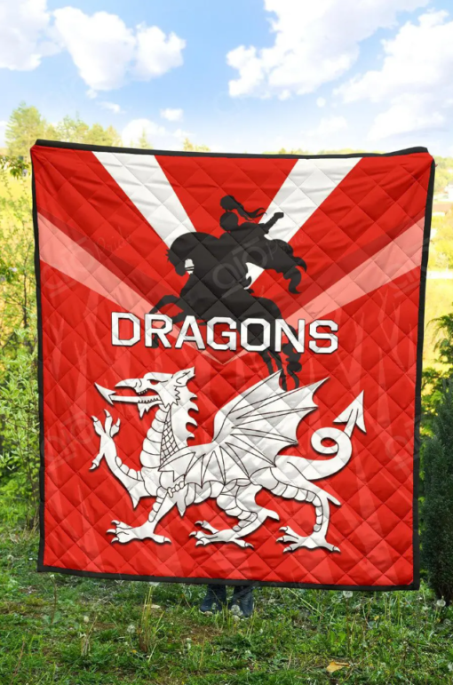 St. George Illawarra Dragons Blanket Quilt Rze2