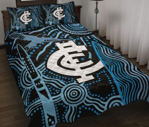 Carlton Football Quilt Bedding Set Rze1