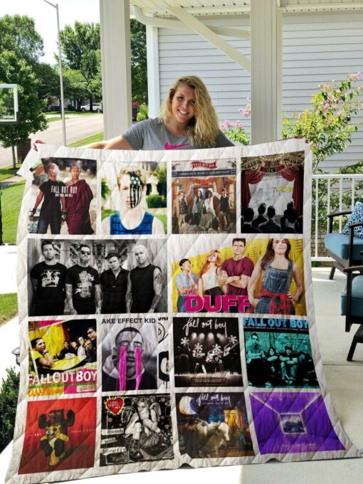 Fall Out Boy Quilt Blanket Rze1