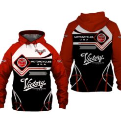 Victory Motorcycle Hoodie Zip Hoodie 3D B23