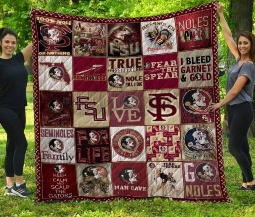 Florida State Seminoles 1 Lover Blanket Quilt TN