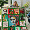Frida Kahlo Quilt Blanket Quilt Rze1