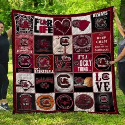 South Carolina Gamecocks Quilt  Blanket Rze2